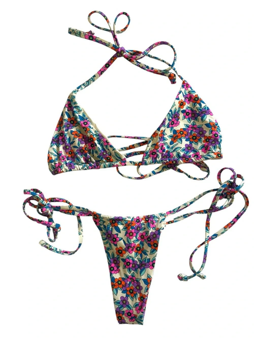 Frankie's Bikinis Flower Farm Bikini Set